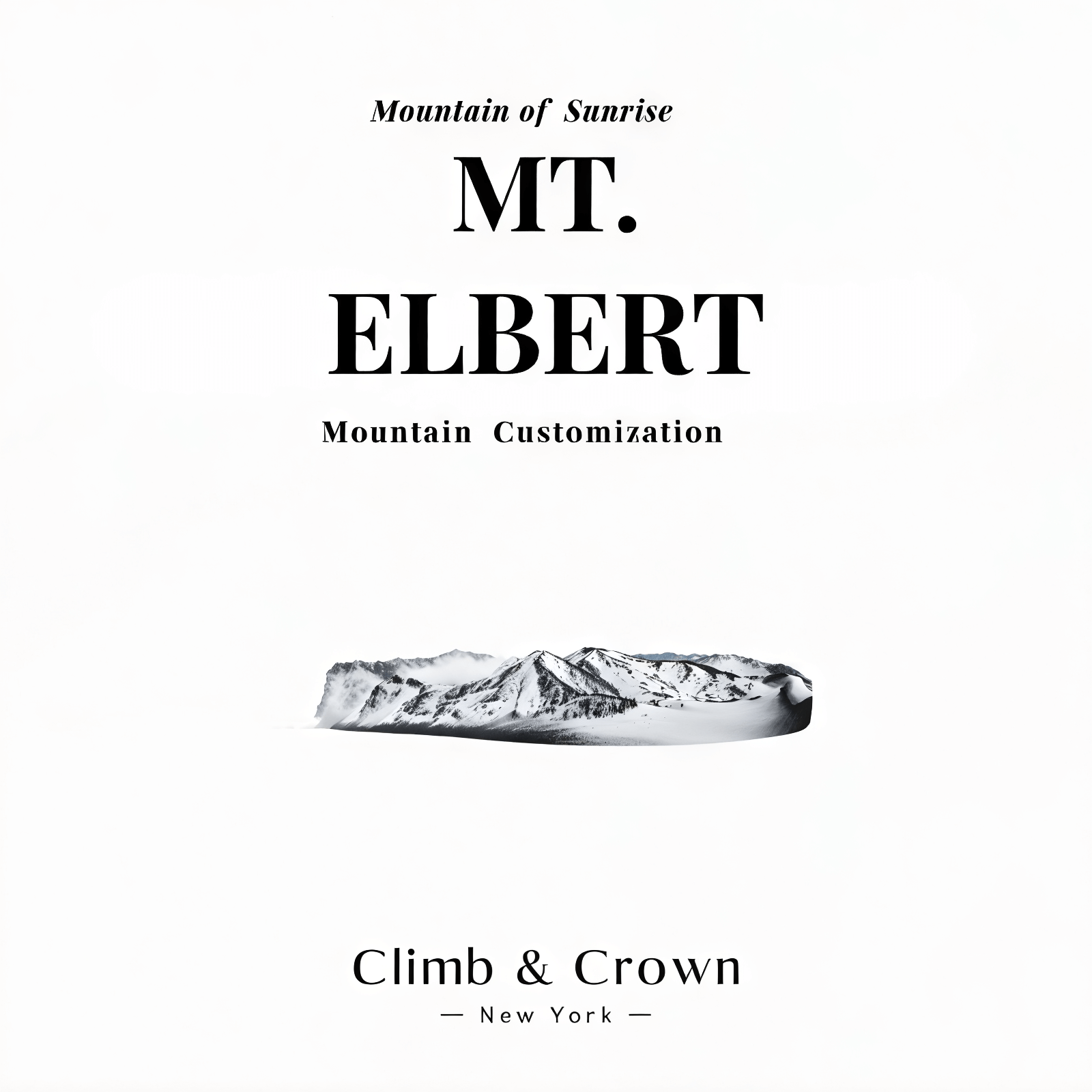 【Mt. Elbert】 Hand-Engraved Mount Mens/Womens Wedding Ring